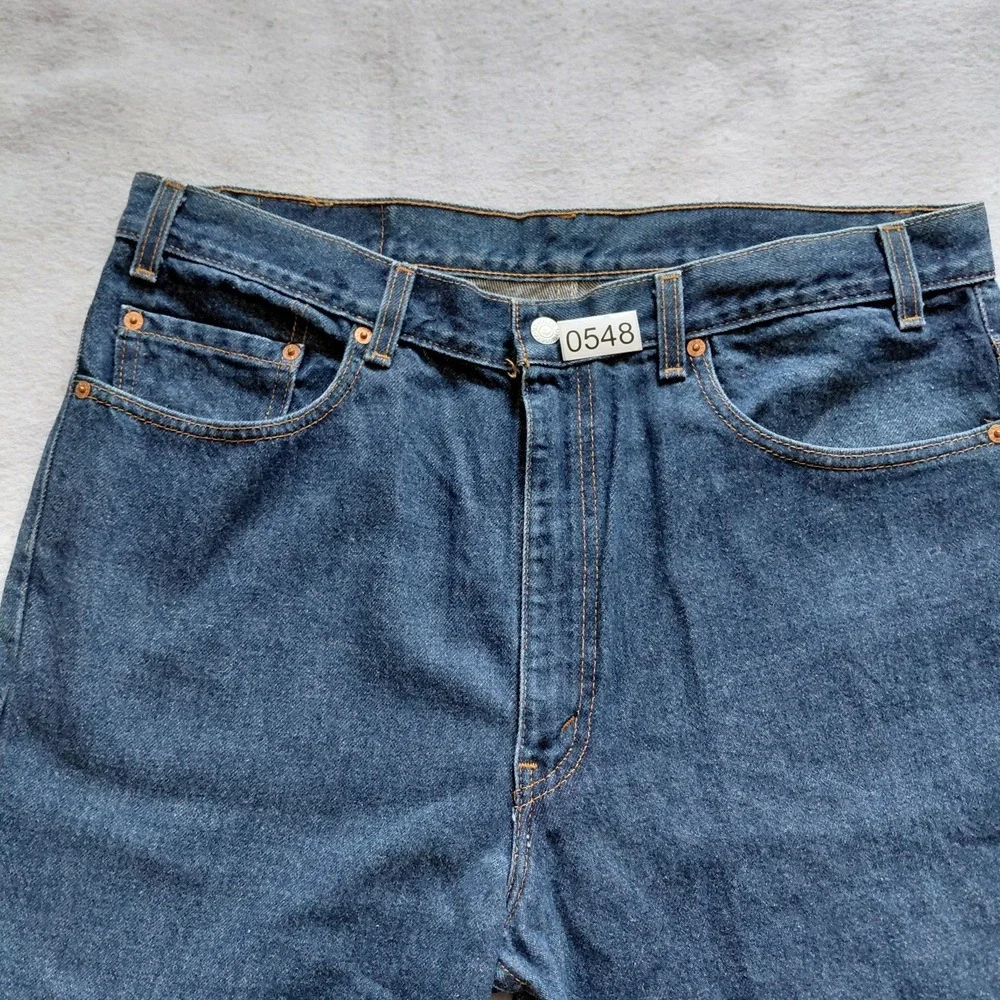 Vintage Levis 517 Mens  Bootcut Jeans 38x36 Made in USA Dark Wash Denim Western